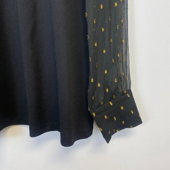 NWT Ann Taylor Sheer Sleeve Blouse - Picture 4 of 14